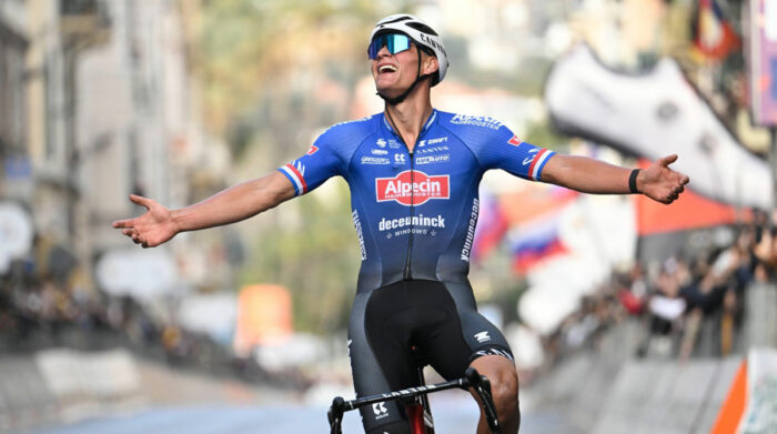 Andrés Van Der Poel ganó la Milán-San Remo 2023. Foto: @AlpecinDCK