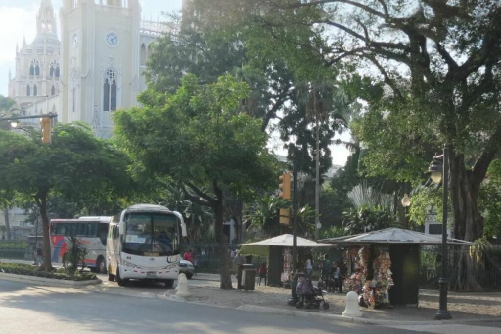 Vista de una calle emblemática de Guayaquil