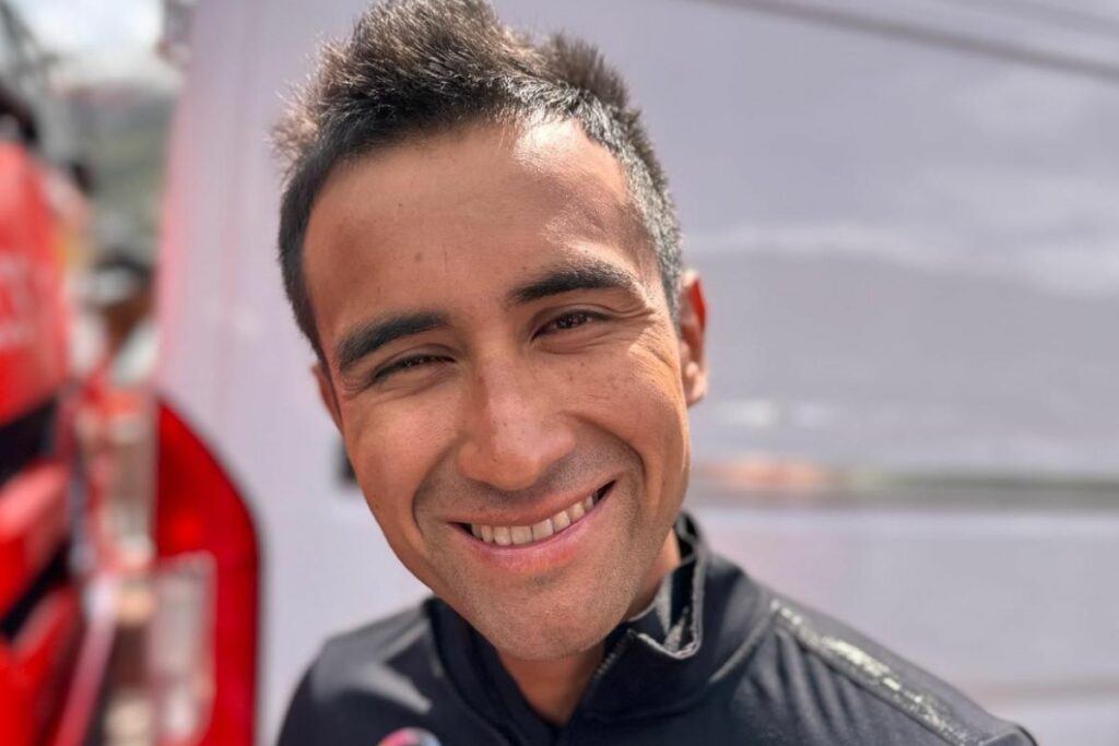 Imagen de Jhonatan Narváez en el Giro de Italia