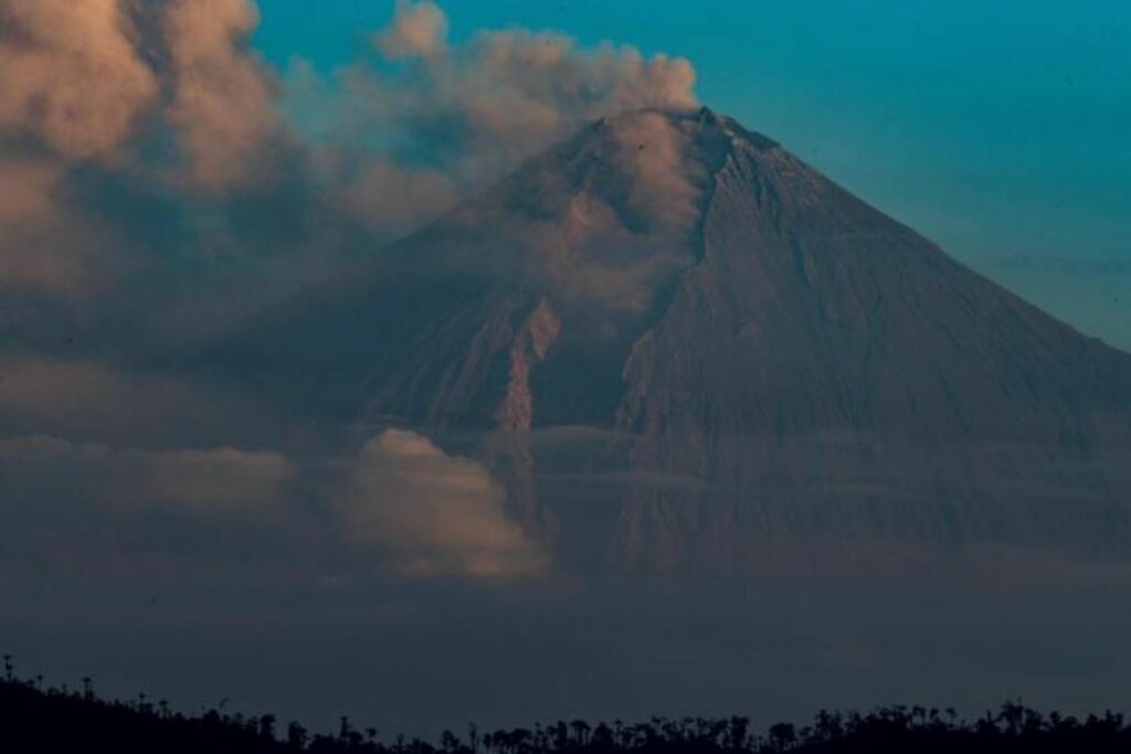 Ceniza volcánica en Chimborazo