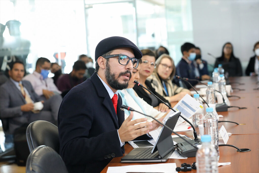 Imagen de Andersson Boscán en una comparecencia a la Asamblea Nacional