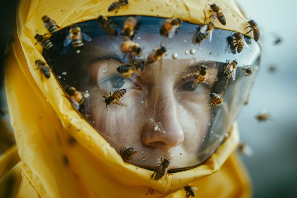 Imagen sobre la disminución de las abejas