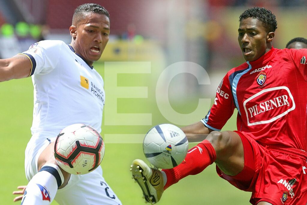 Antonio Valencia pasó por Liga de Quito y El Nacional en Ecuador. Composición.