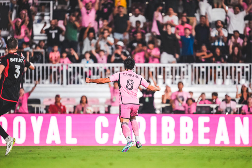 Imagen del gol de Leonardo Campana con el Inter de Miami