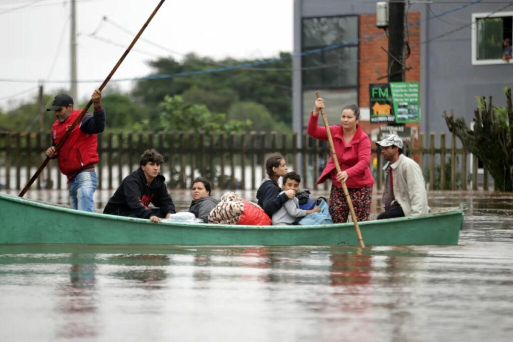 Imagen representativa de la emergencia causada por las lluvias en una ciudad de Brasil