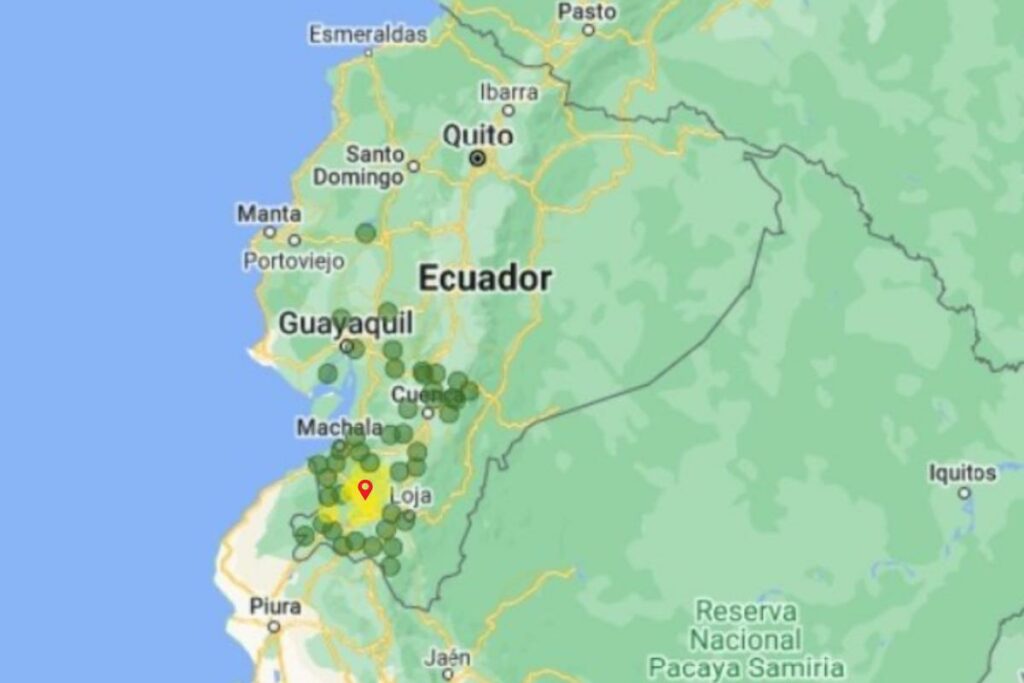 Imagen representativa de un fuerte temblor en una región del país