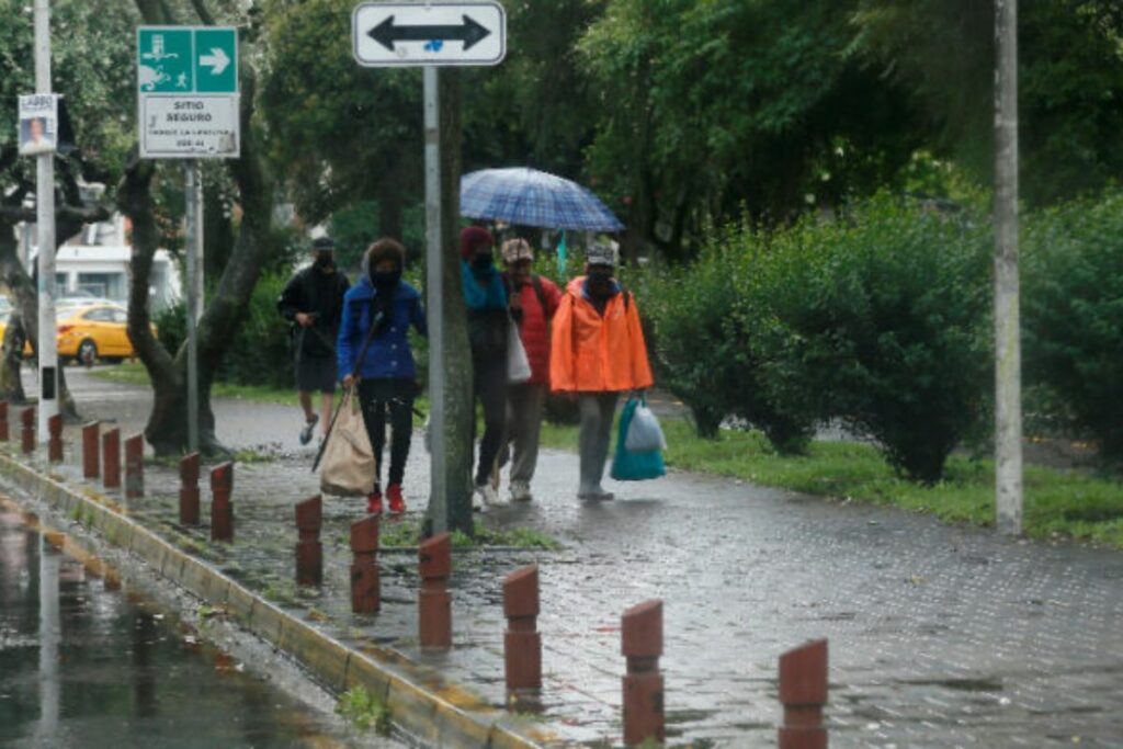 Imagen de bajas temperaturas en Ecuador