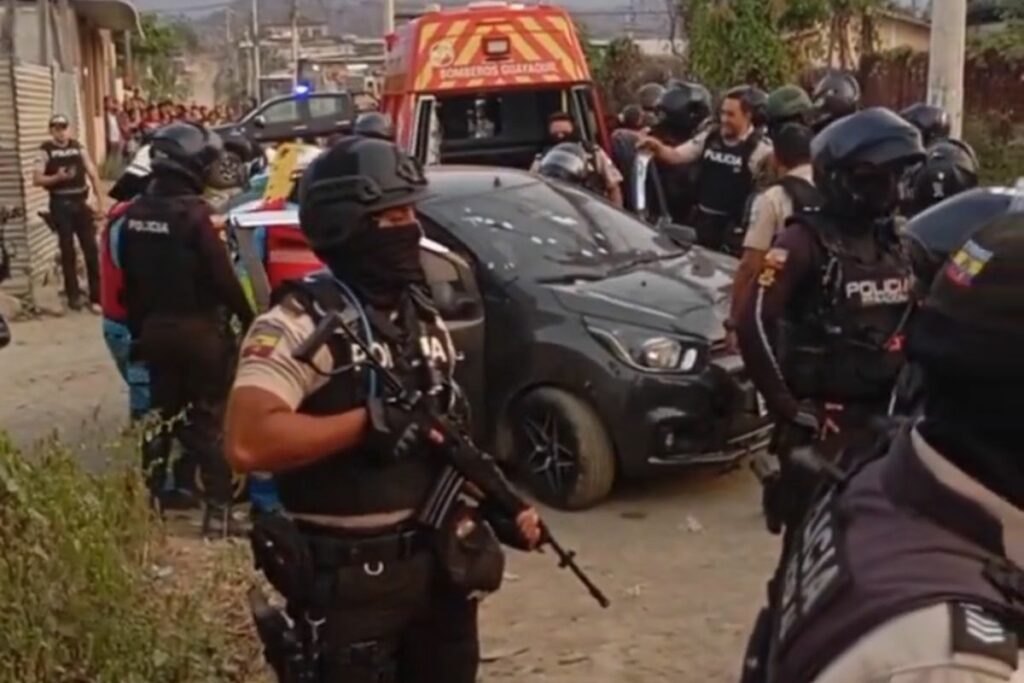 Suceso trágico en zona urbana, Ecuador.