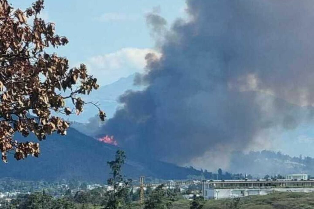 Imagen representativa del humo provocado por el incendio