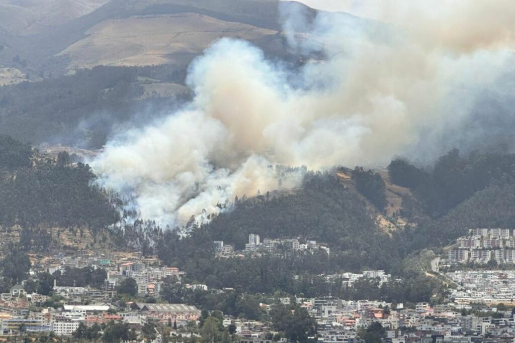 Imagen de incendios en la ciudad