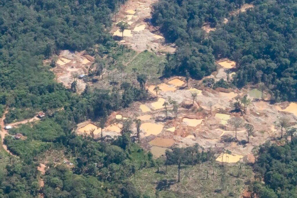 Imagen que muestra la zona de impacto en la Amazonía ecuatoriana.