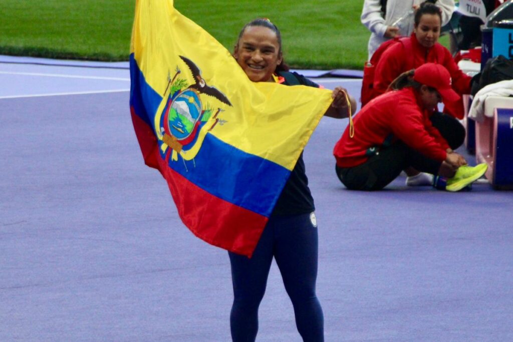 Imagen representativa de un logro obtenido por un atleta ecuatoriano en una competencia internacional.