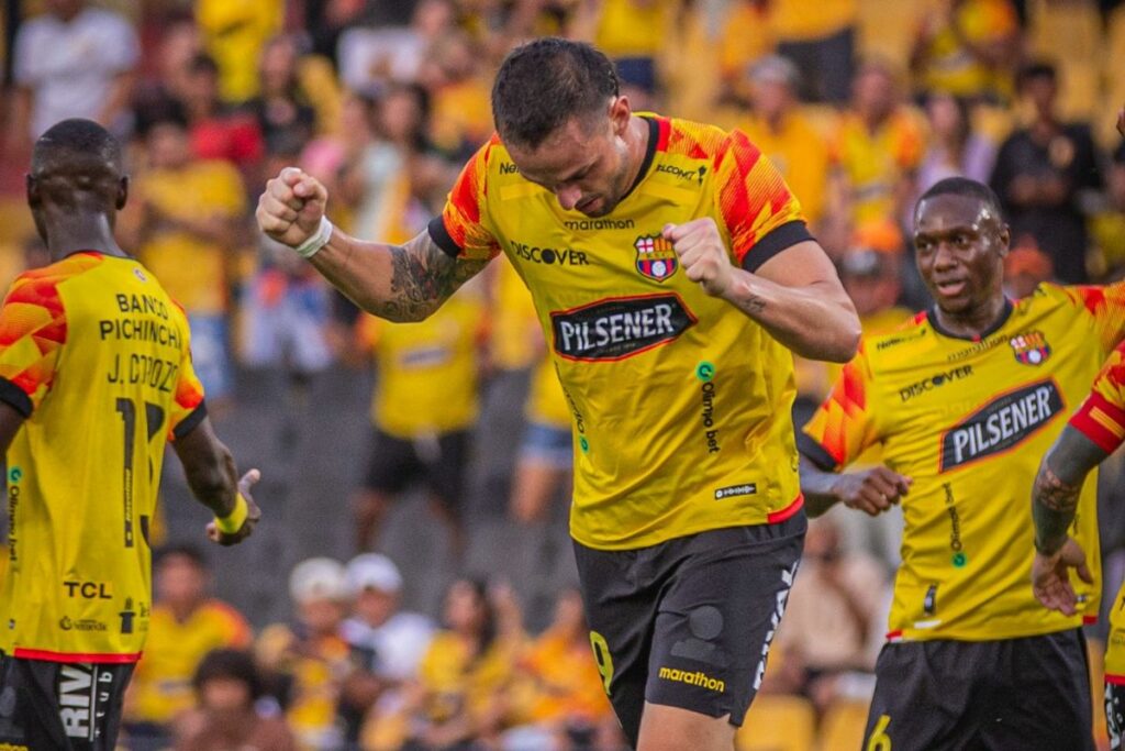 Celebración de un gol en la Liga