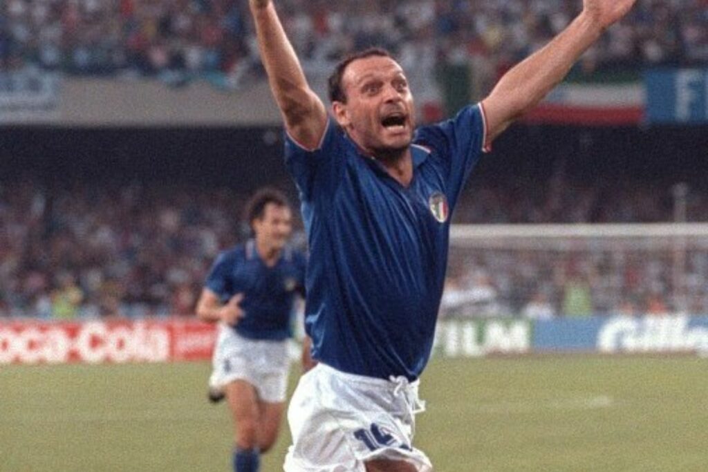 Imagen de Salvatore Schillaci en el Mundial de 1990