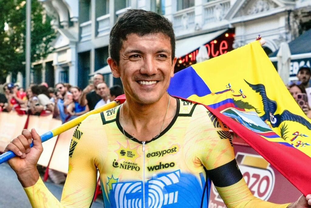 Román Carrasco es la principal figura de Ecuador en el Campeonato de Ciclismo