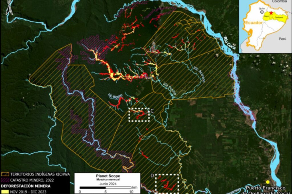 Impacto en los territorios indígenas de la zona afectada.