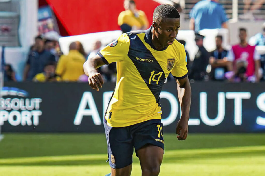 Imagen representativa de Alan Minda con la Selección de Ecuador.