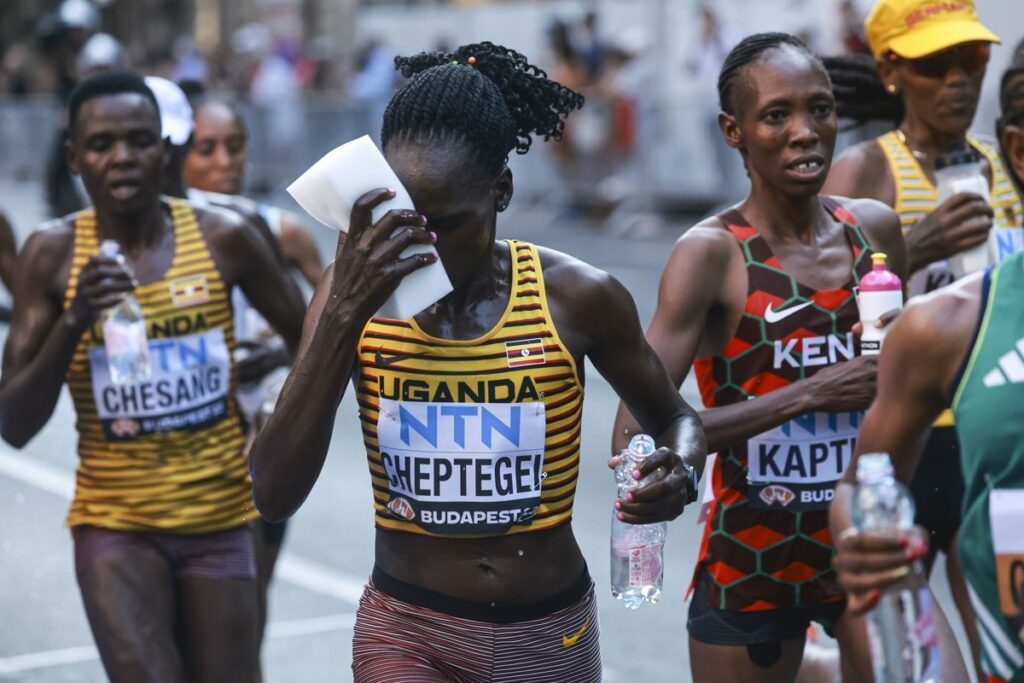 Imagen de la atleta ugandesa Rebecca Cheptegei