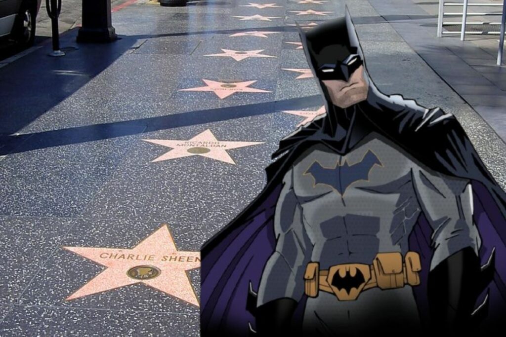 Imagen representativa del homenaje a Batman en el Paseo de la Fama de Hollywood