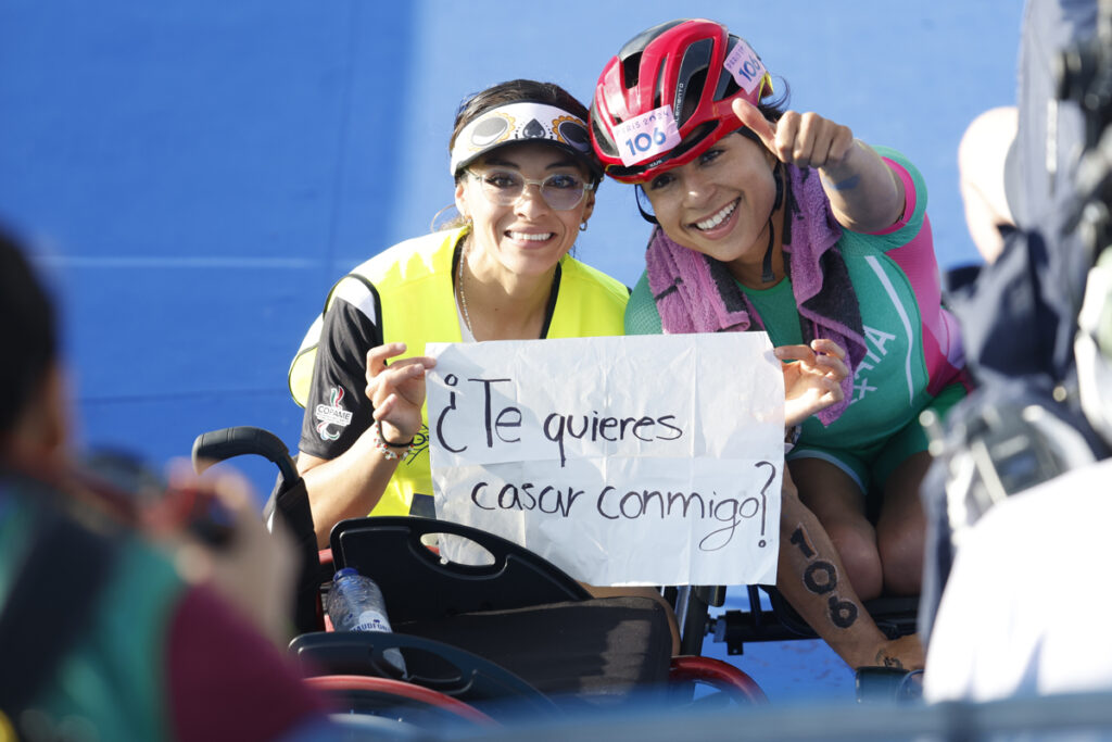 Imagen de un momento especial en una competencia deportiva