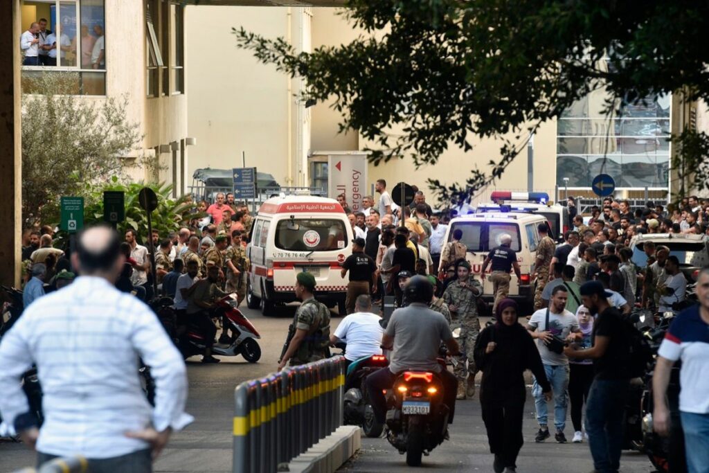 Ambulancias en Beirut