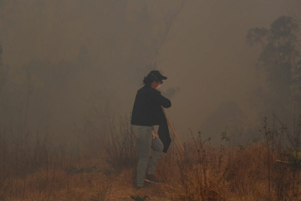 Fuego en Quito