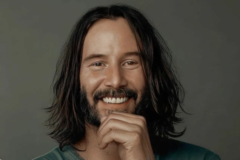 Imagen de Keanu Reeves, conocido por sus roles destacados en el cine