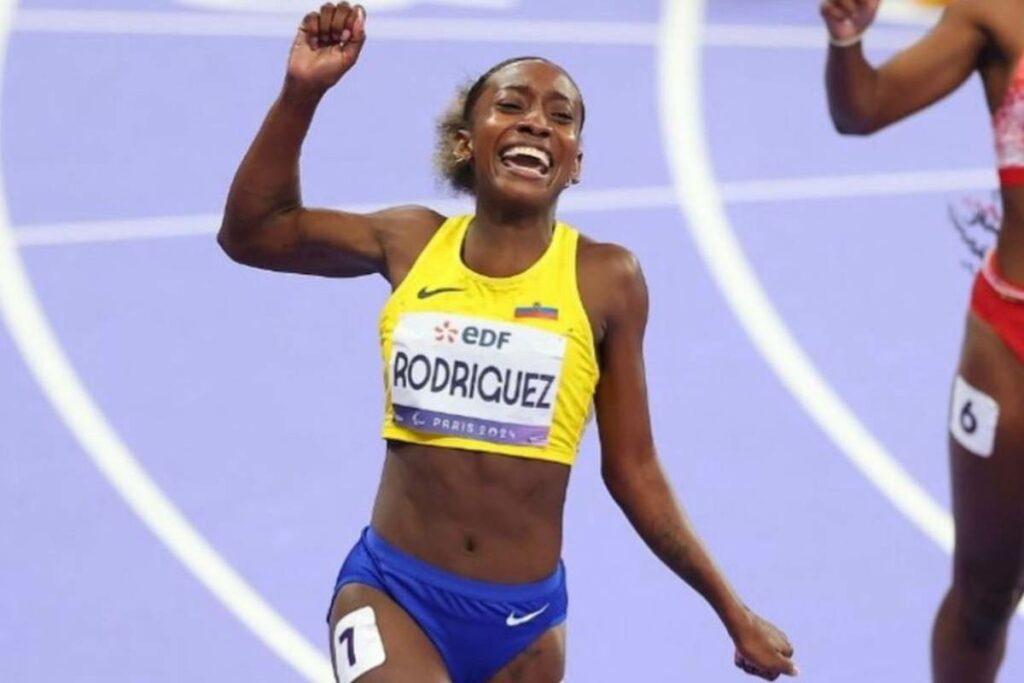 Imagen de la medalla de oro ganada por Kiara Rodríguez en los Juegos Paralímpicos de París 2024