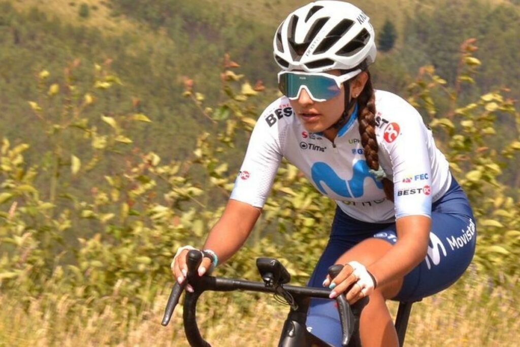 Natalia Vásquez en el Mundial de ciclismo 2024