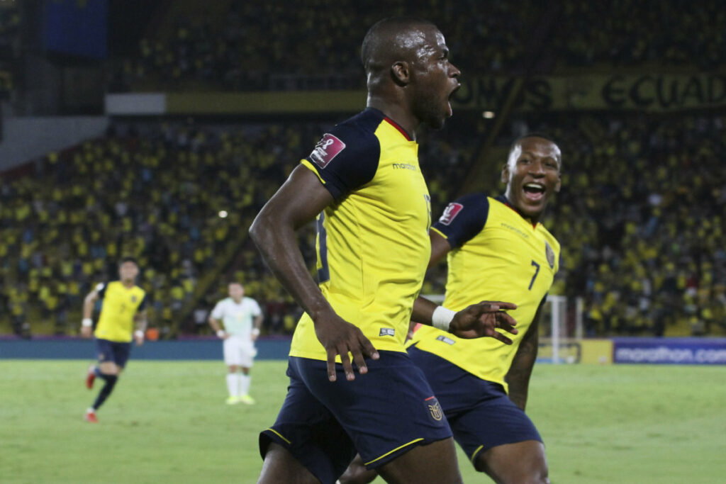 Imagen de Enner Valencia con la Selección de Ecuador